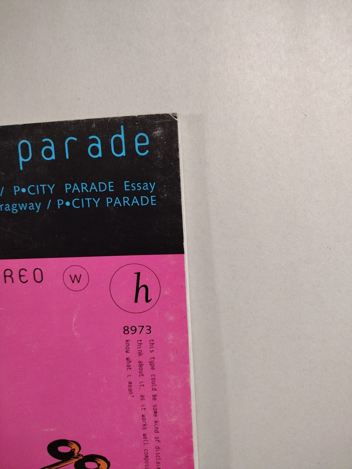 P CITY PARADE (1997) Paul Pope Horse Press SC Comic THB 1st print