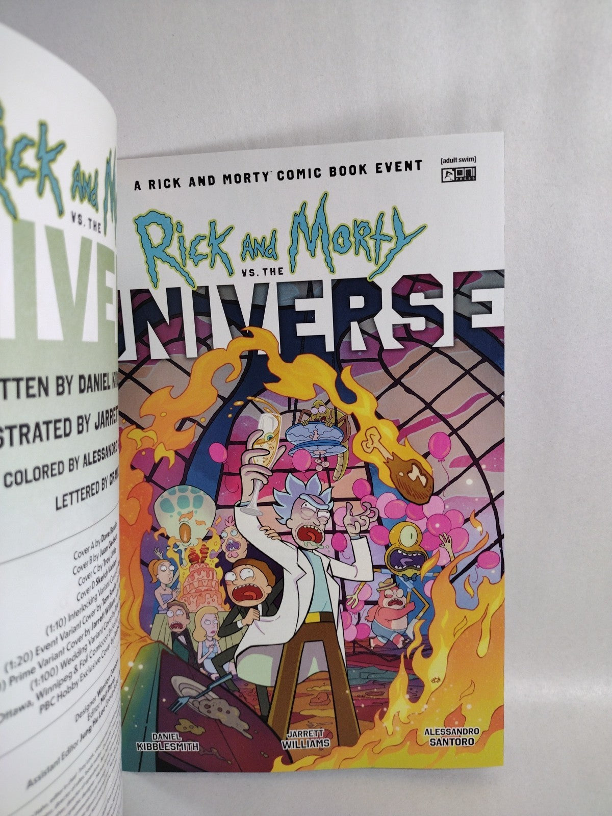 Rick And Morty Vs The Universe #1 Sketch Cover Comic W Original Dave Castr Art