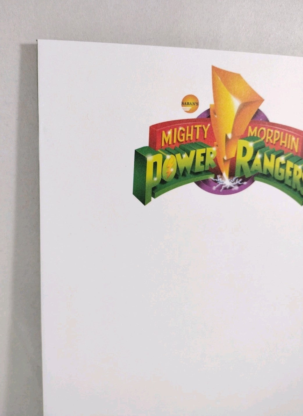 Mighty Morphin Power Rangers #1 (2016) Boom Blank Cover Variant Comic NM