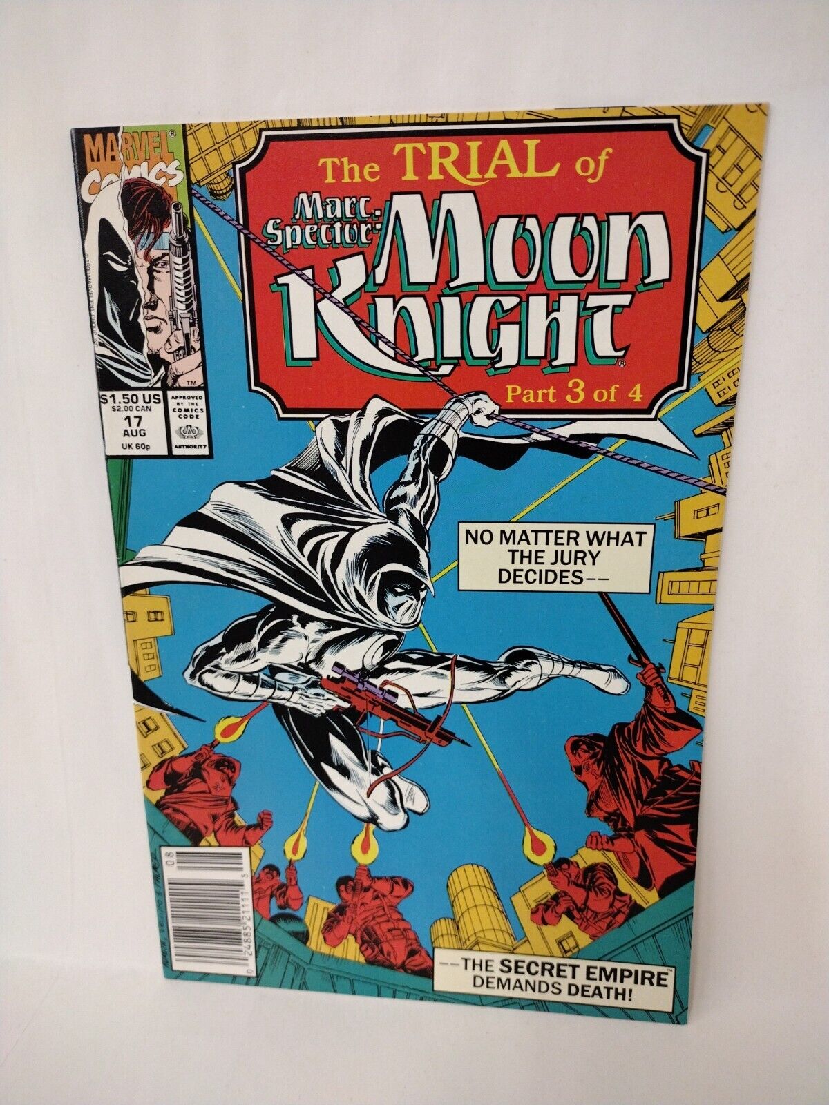 Marc Spector Complete Trial Of Moon Knight (1990) Marvel Comic Set #15 16 17 18