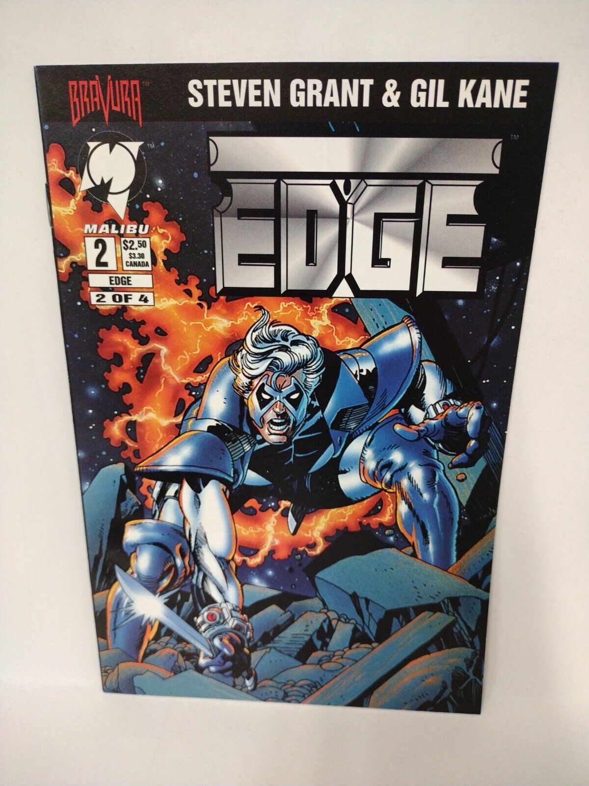 EDGE (1994) #1-3 +Variant Complete Bravura Malibu Comic Series Gil Kane S. Grant