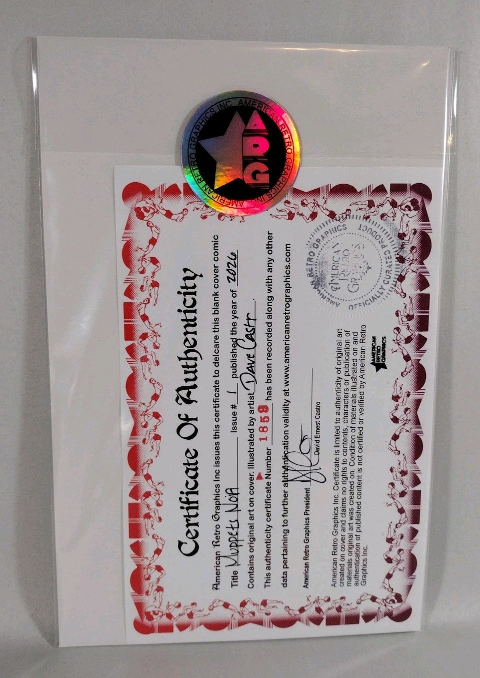 Muppets Noir #1 (2026) Dynamite Comic Sketch Cover W Original Dave Castr Art