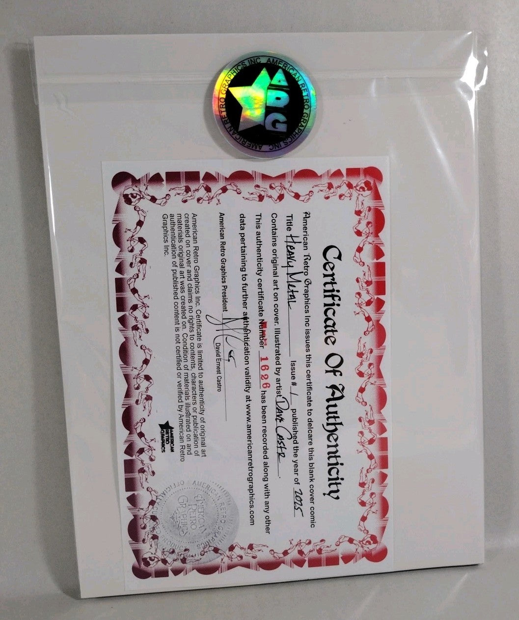 Heavy Metal Magazine #1 (2025) Sketch Cover Variant Comic W Original DCastr Art