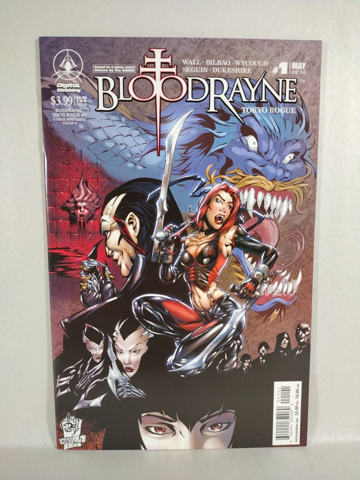 Bloodrayne Tokyo Rogue (2008) Complete Digital Webbing Comic Set #1 2 3 NM
