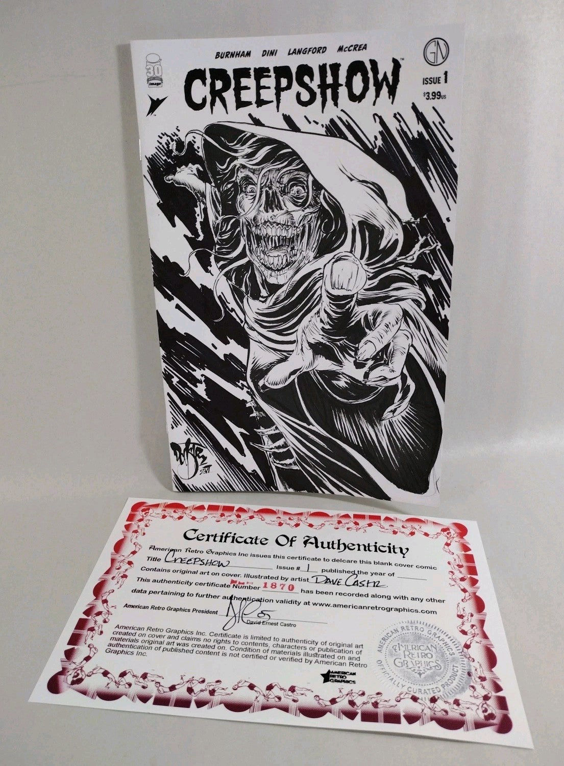 Creepshow #1 (2022) Image Comic Sketch Cover Variant W Original Dave Castr Art