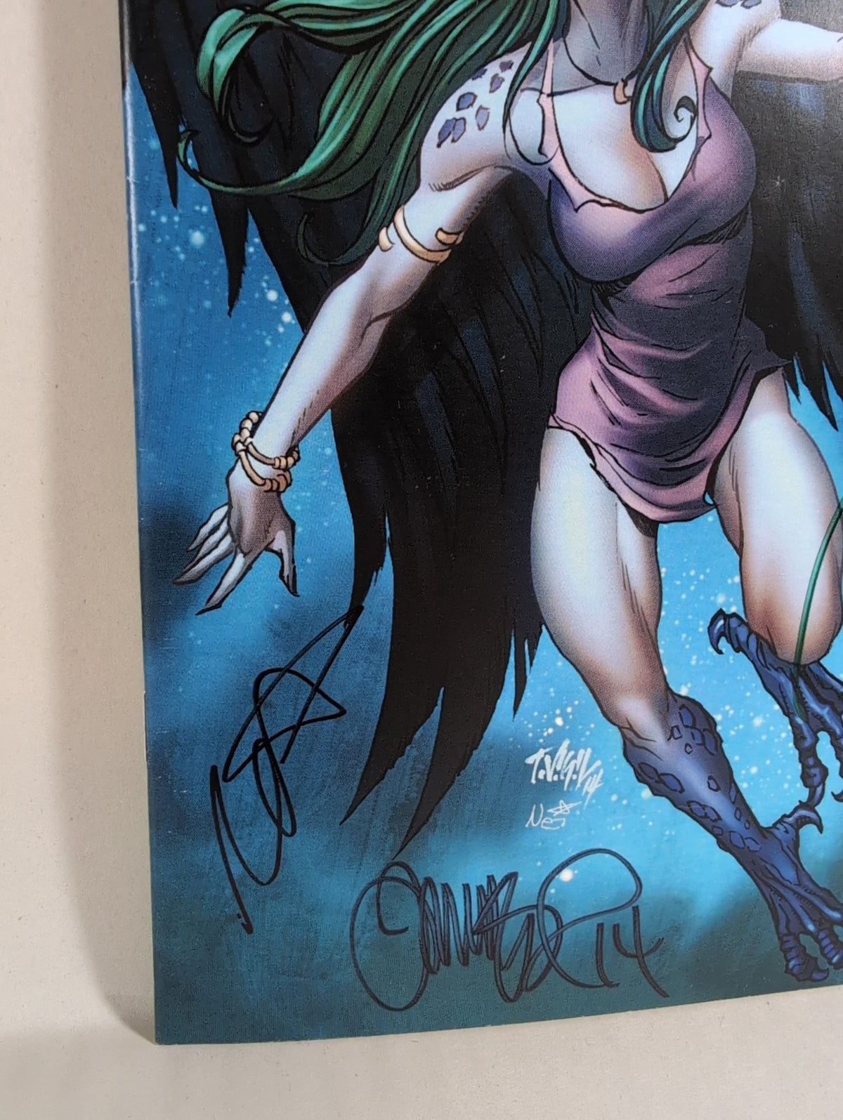 Secret Life Of Crows: Feather Into Flame (2014) Elysium Comic Signed 3X VF