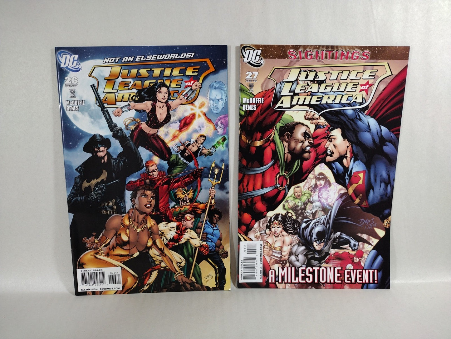 Justice League Of America (2007) DC Comic Lot Set #10 12-28 W Connecting Covers