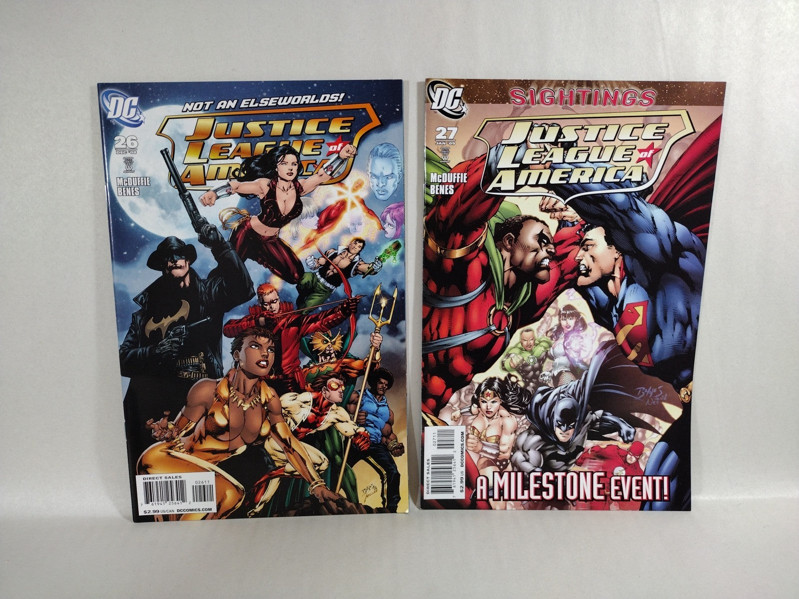 Justice League Of America (2007) DC Comic Lot Set #10 12-28 W Connecting Covers