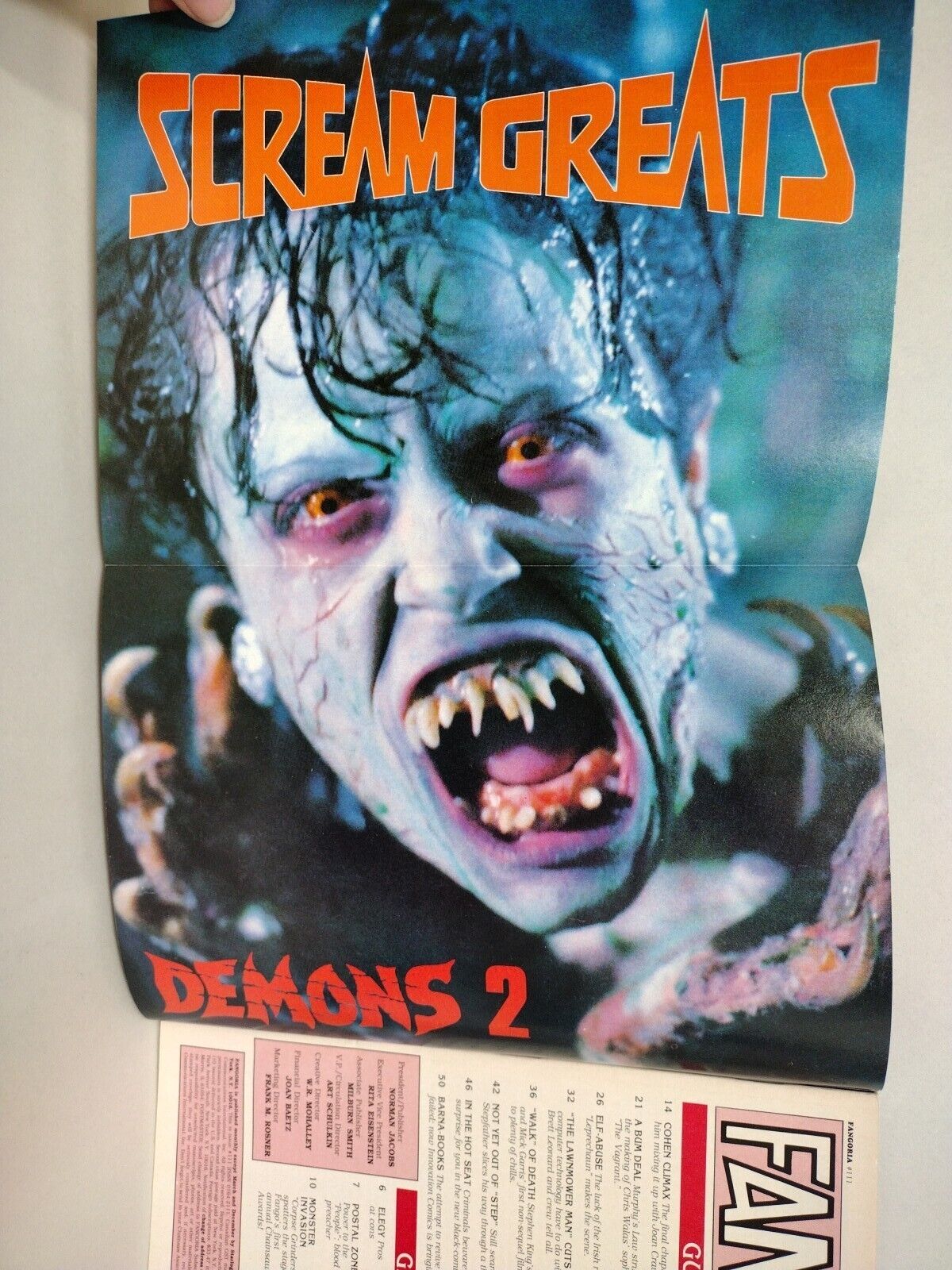 FANGORIA Magazine 111 (1992) Leprechaun Sleepwalkers Lawnmower Man Demons 2