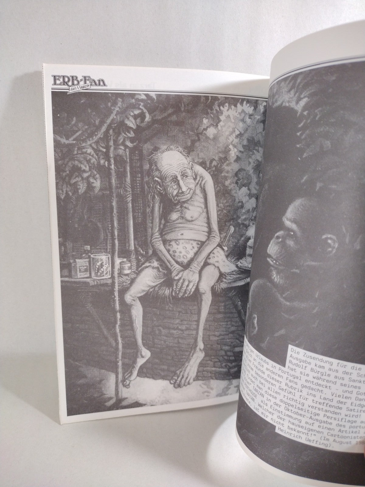 ERB Fan Das Magzin (1988) German Text  Fanzine Lot Set #14 15 Mike Grell Tarzan