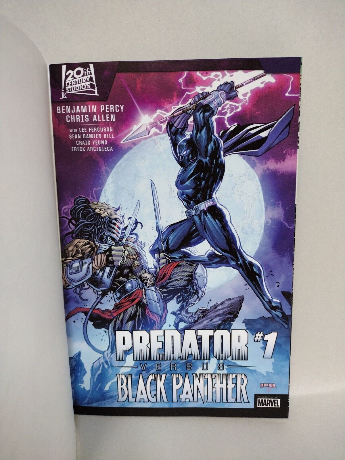 Predator Versus Black Panther (2024) Marvel Sketch Cover W Original DCastr Art