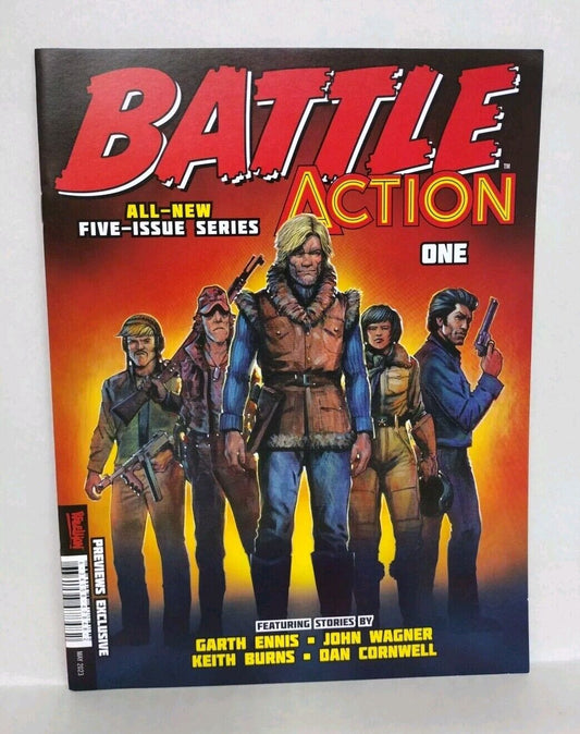 Battle Action #1 (2023) Rebellion Comic PX Variant Cover Garth Ennis John Wagner