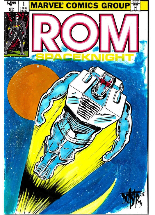 ROM #1 Facsimile Edition (2023) Marvel Sketch Variant W Original Dave Castr Art 