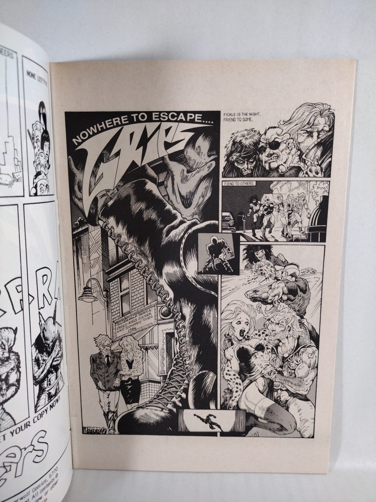 Grips #1 (1986) Volume 1 Silverwolf Comic 1st Print Tim Vigil VF