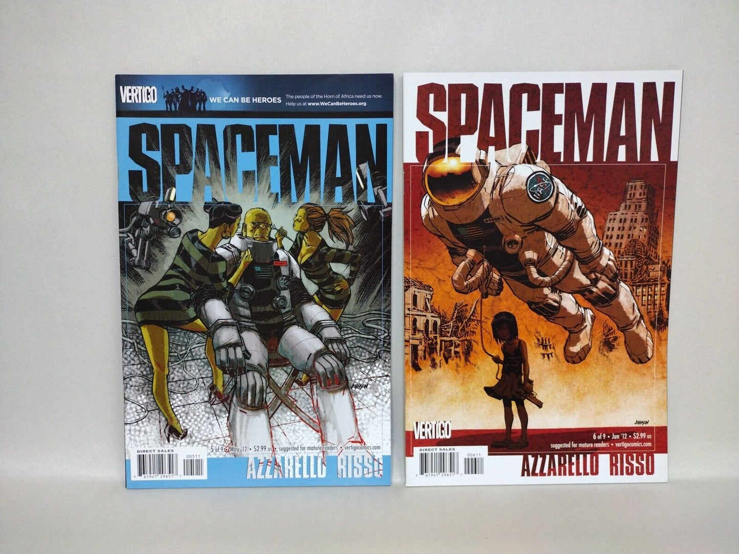 Spaceman (2011) Complete Vertigo Comic Set #1-9 Brian Azzarello Eduardo Risso