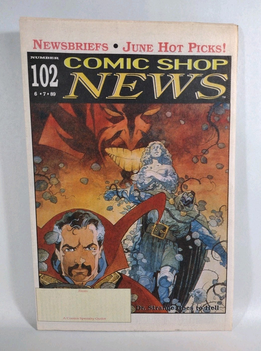 Comic Shop News #102 (1989) June 7th Newsletter Dr Doom Strange Todd McFarlane 