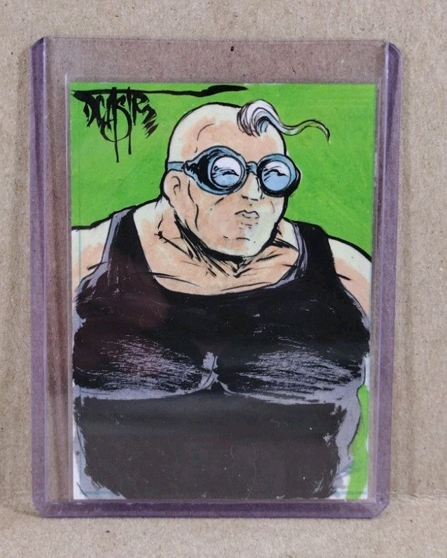 Dave Castr Crusin (2025) OAC Sketch Card W Original Marvel Strong Guy Guido Art