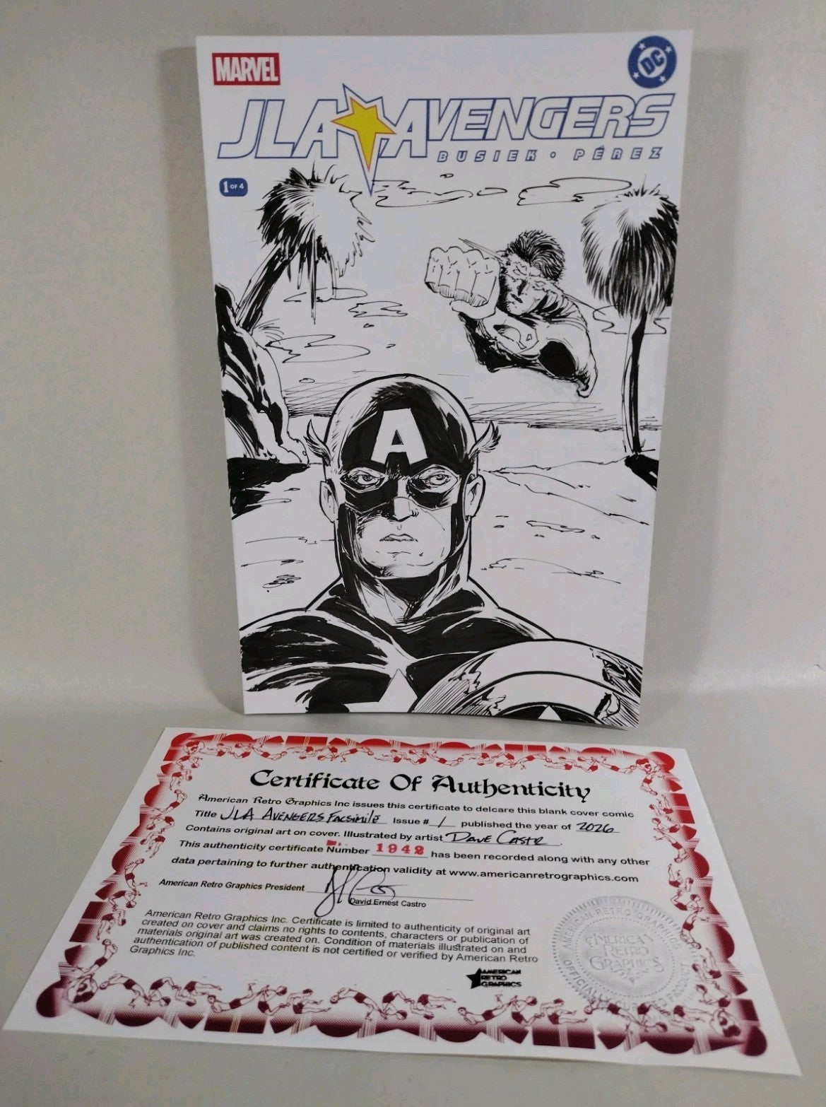 JLA Avengers #1 (2026) DC Marvel Facsimile Sketch Variant W Original DCastr Art