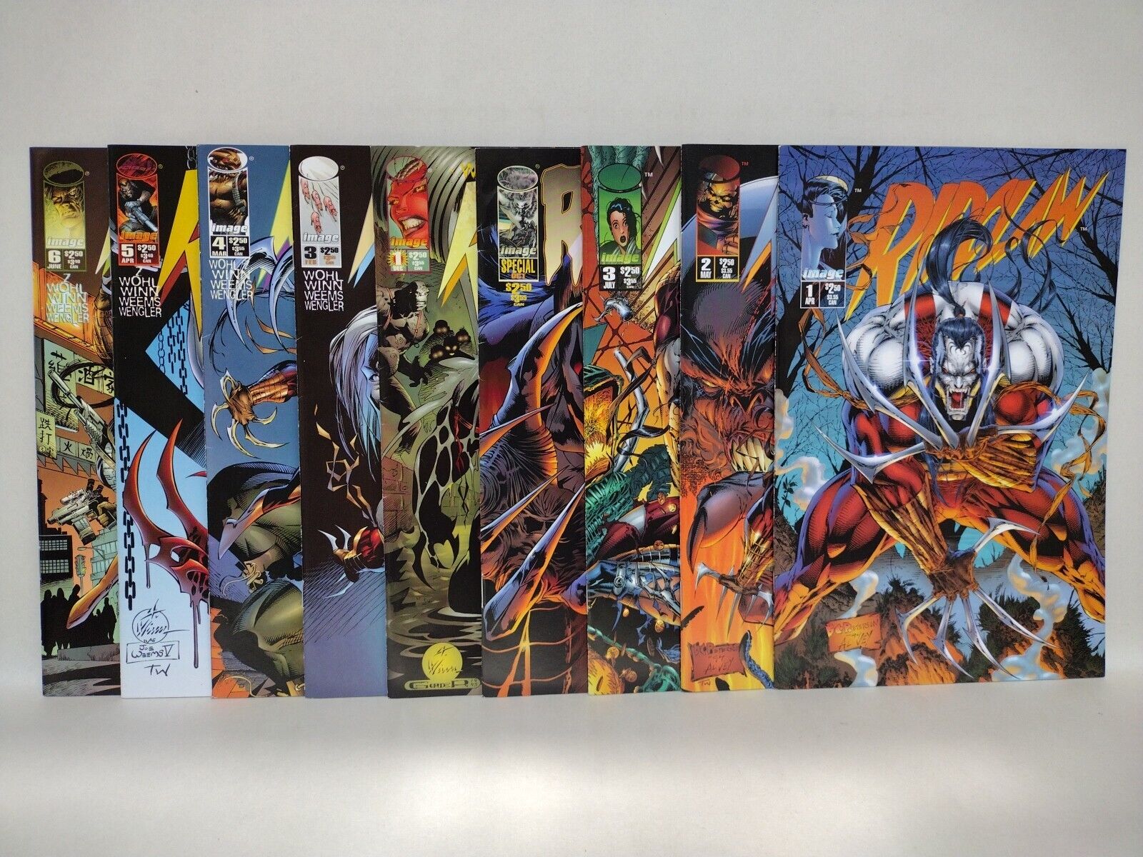 Ripclaw (1995) Image Top Cow Comic Lot Set 1 2 3 Special 1 Ongoing 1 3 4 5 6 