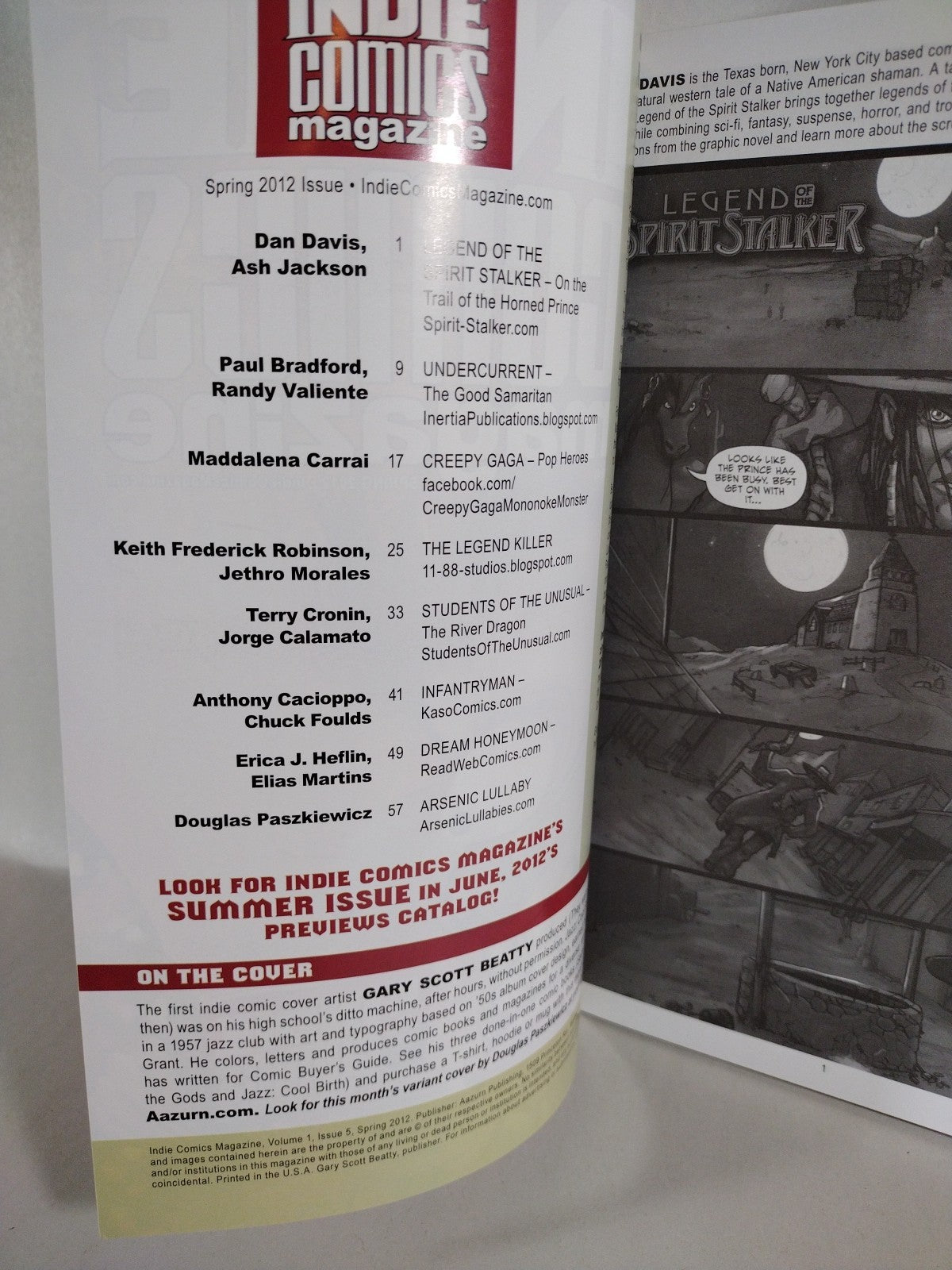 Indie Comics Magazine (2011) Aazurn Lot #1 2 3 4 5 6 Signed Tim Joe Vigil 