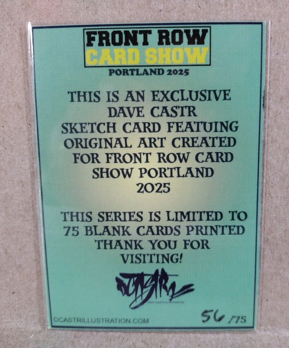 DCastr (2025) Front Row Show Exclusive Sketch Card W Original Spider-Woman Art