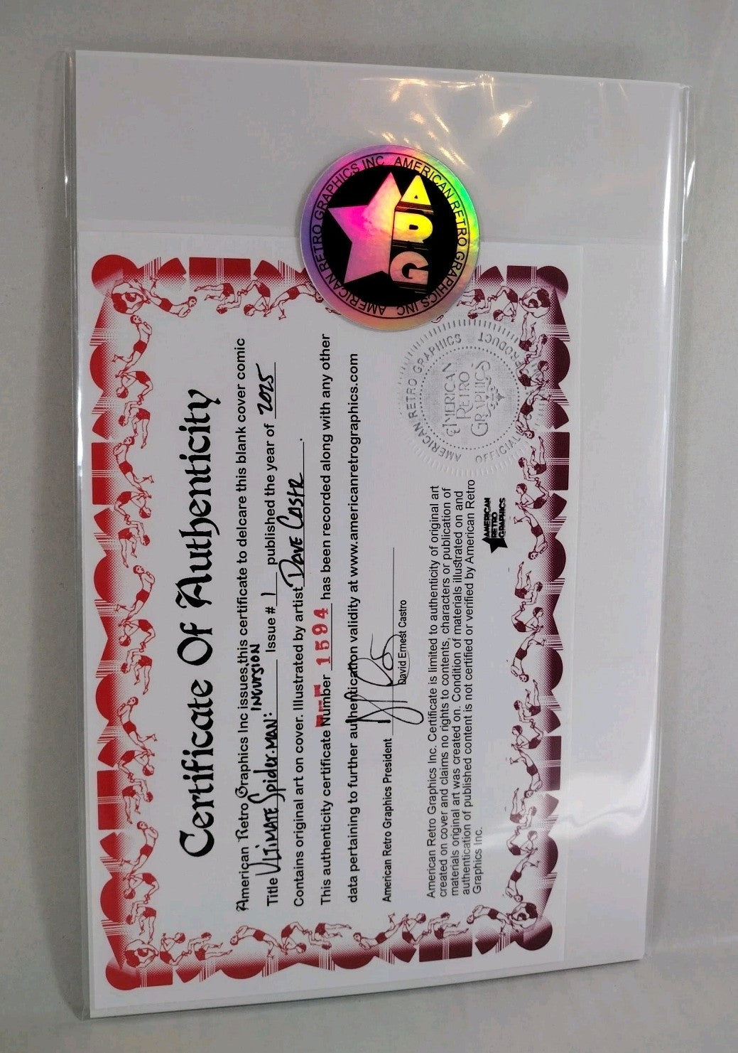 Ultimate Spider-Man: Incursion 1 Marvel Sketch Cover Comic W Original DCastr Art