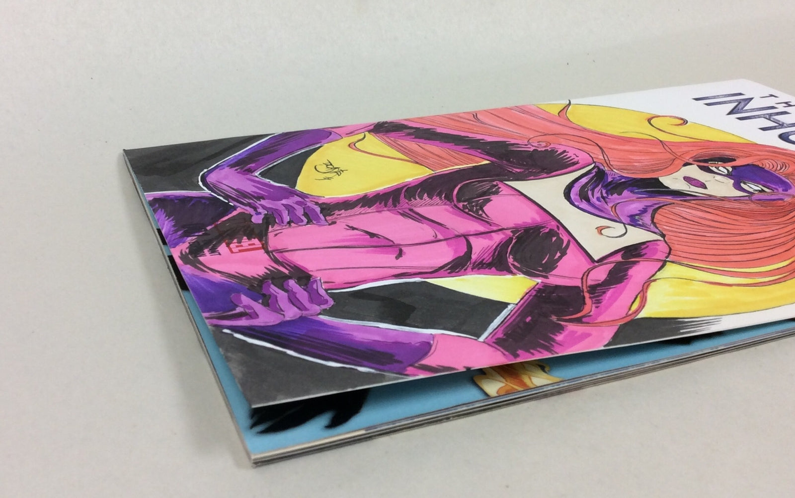 Uncanny Inhumans #1 (2015) Marvel Sketch Cover Var Comic W Original Art DCastr