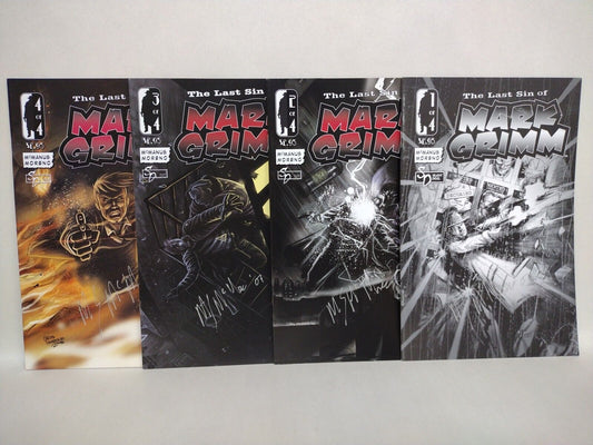 Last Sin Of Mark Grimm (2006) Complete SD Comic Lot Set #1-4 Signed Sean McManus