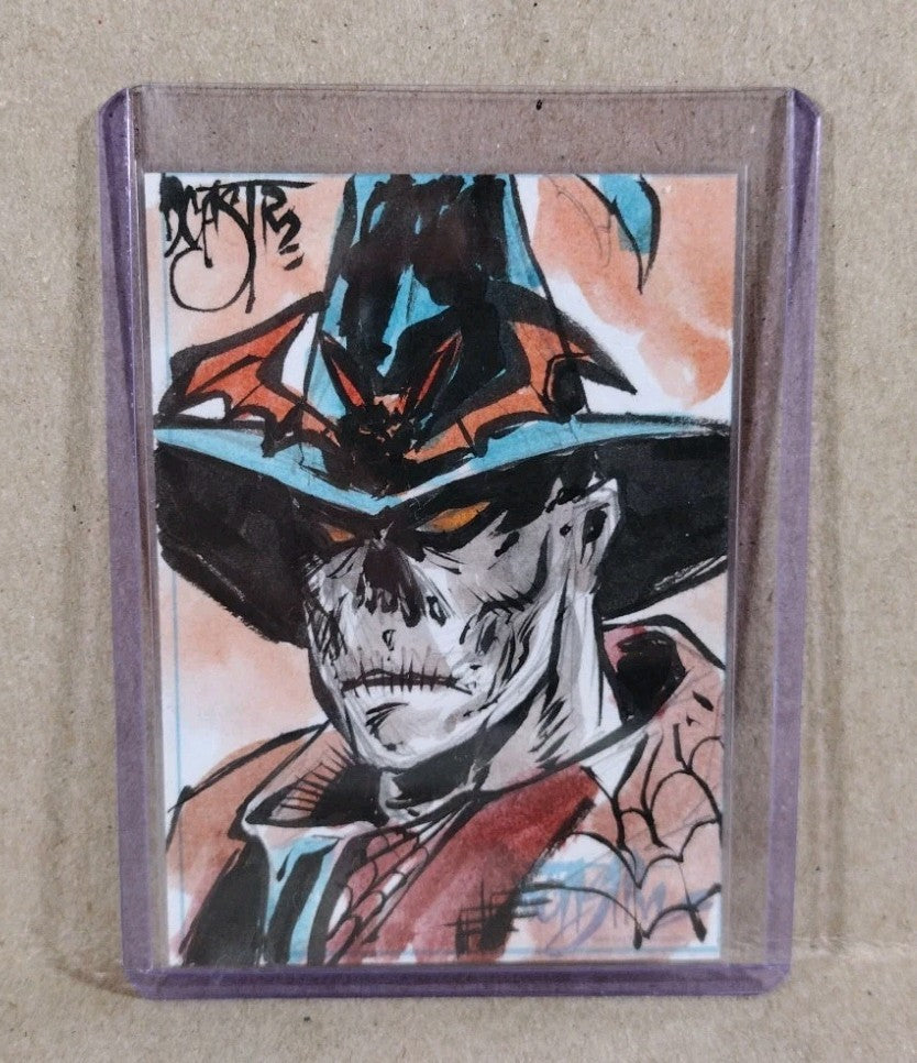 Dave Castr Crusin (2025) OAC Sketch Card W Original Nocturnals Gunwitch Art