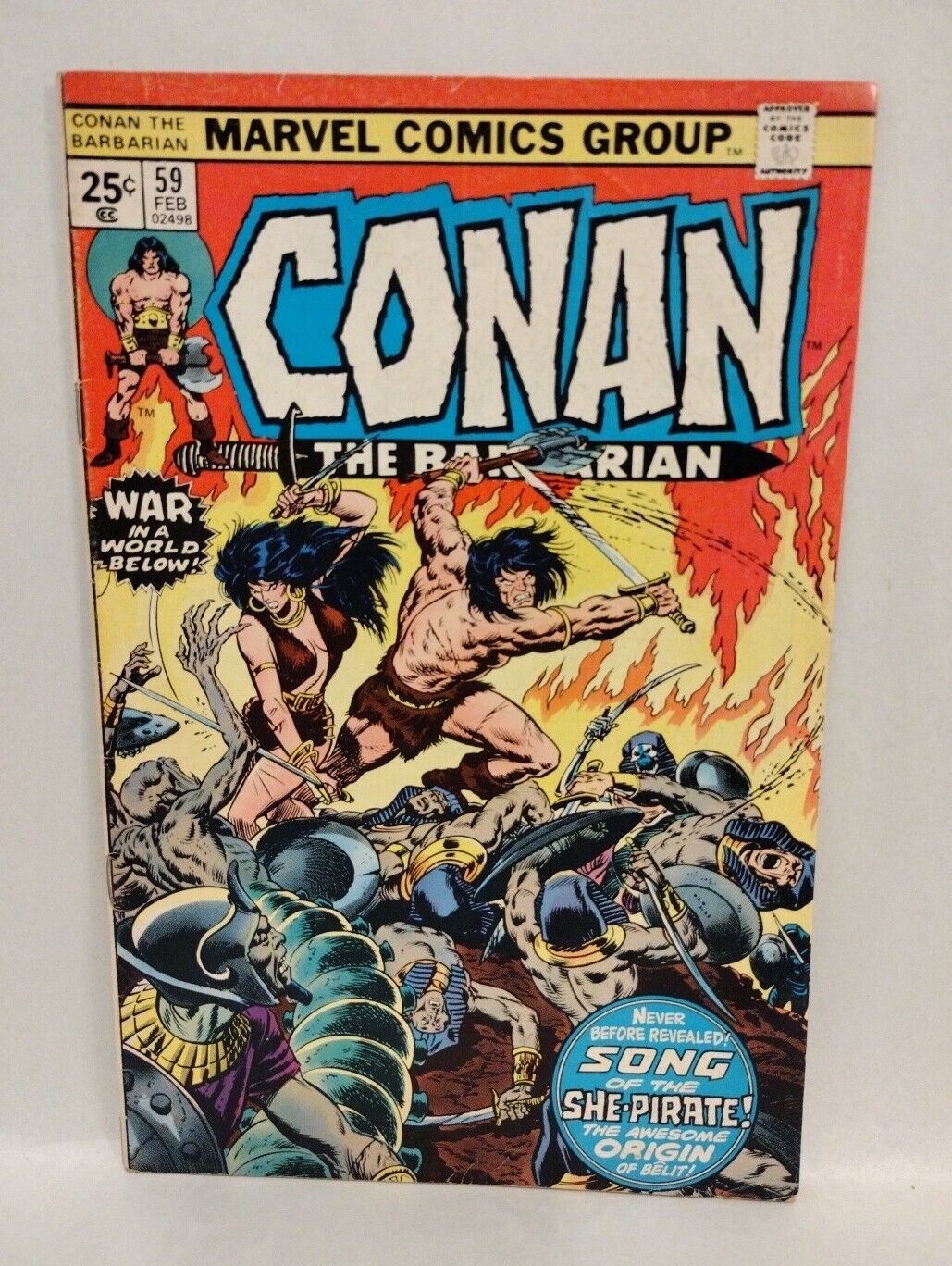 Conan (1974) Marvel Comic Belit 1st App Comic Set Giant Size #1 58 59 93 99 100