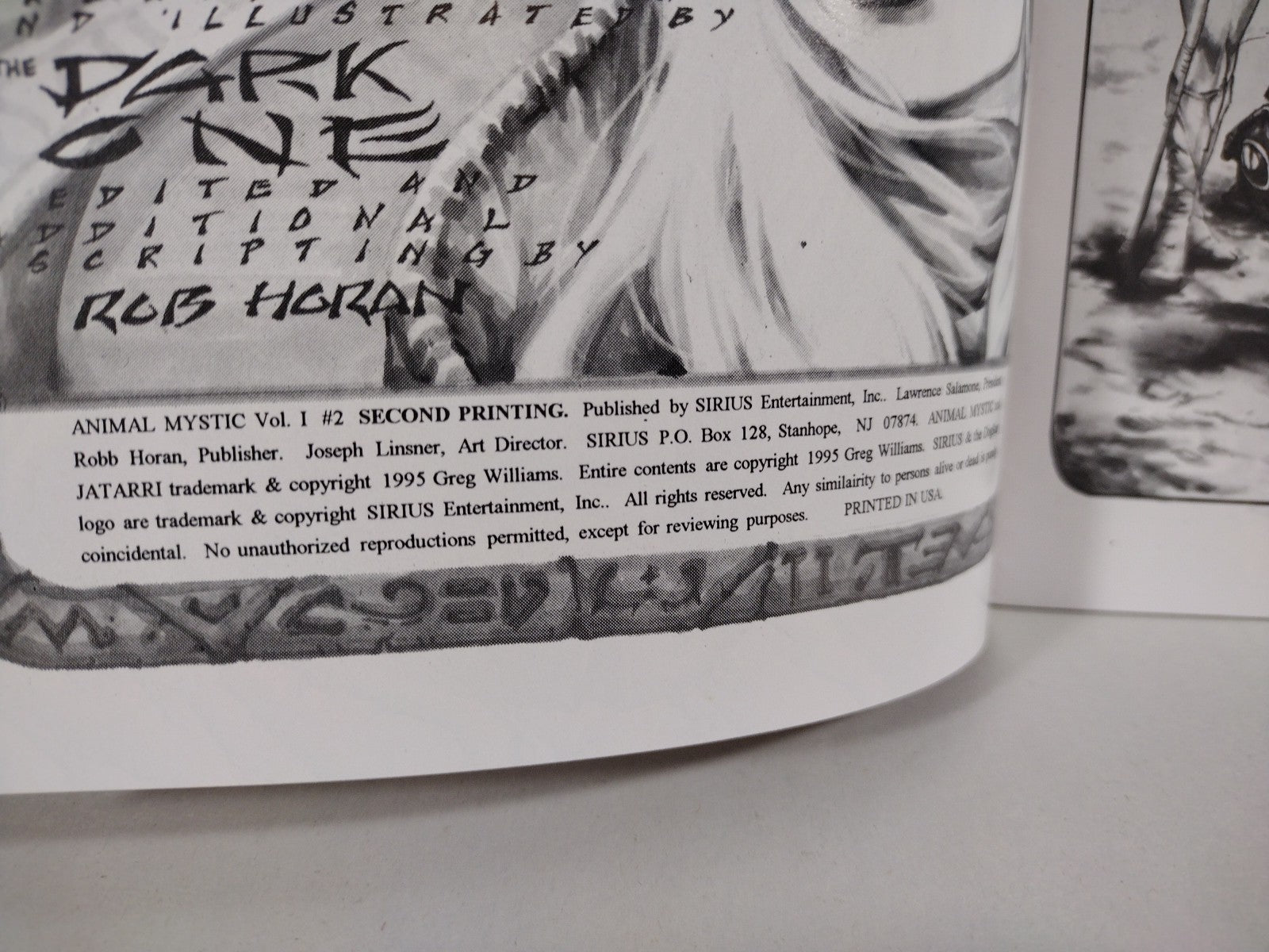 Animal Mystic (1995) Sirius Comic Lot Set #1 2 3 4 Dark One Greg Williams VF-NM
