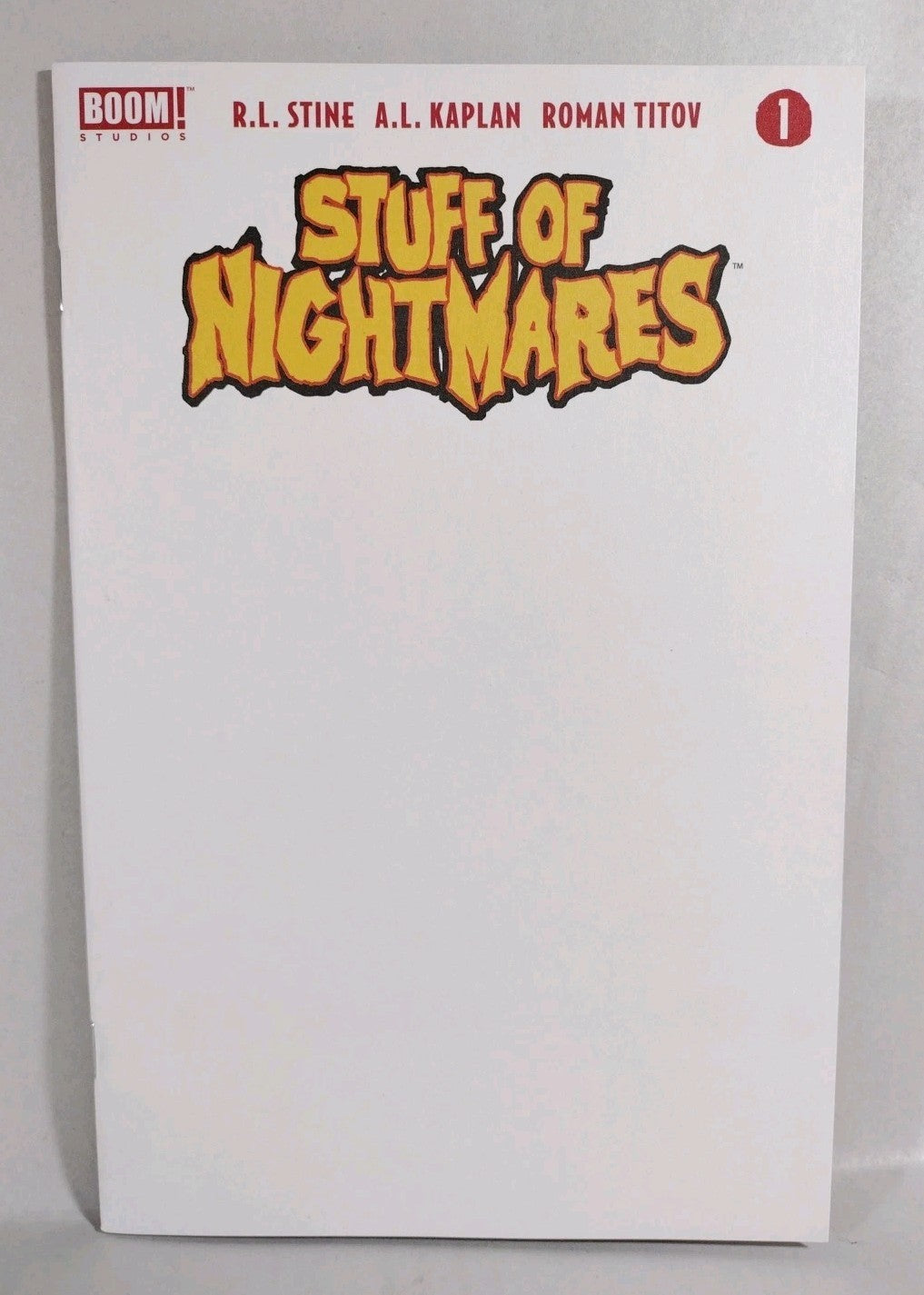 Stuff Of Nightmares #1 (2022) Boom Comic RL Stine Blank Sketch Cover Variant NM