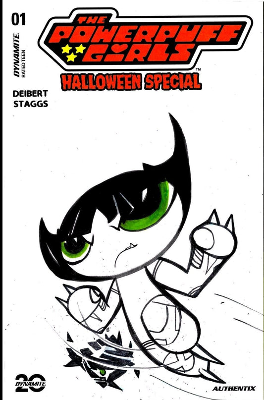 Powerpuff Girls Halloween Special 2024 Sketch Comic Cover W Original JAG Art