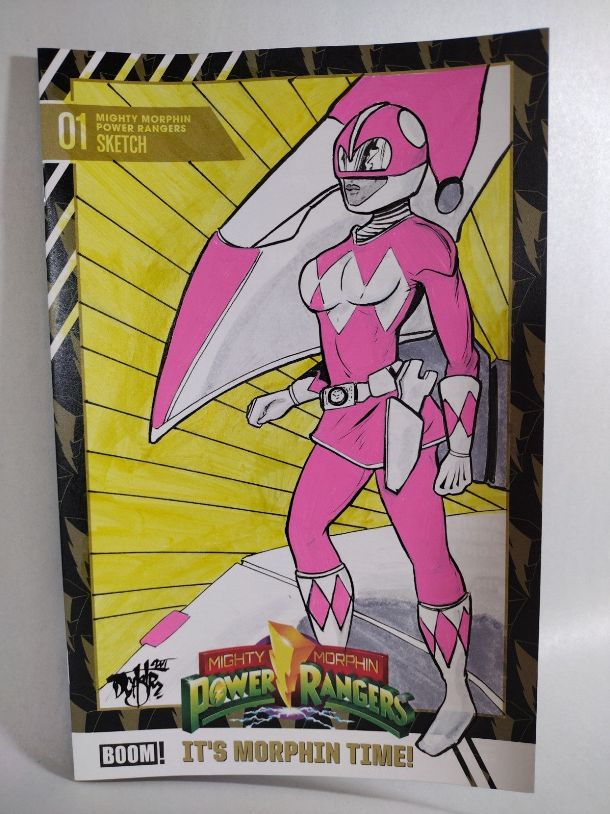 Mighty Morphin Power Ranger 1 (2026) Boom Sketch Cover W Original Dave Castr Art