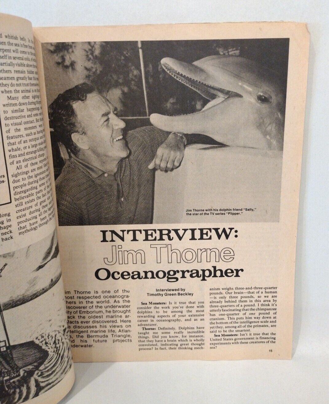 Sea Monster Special Edition (1977) Country Wide Communications Magazine