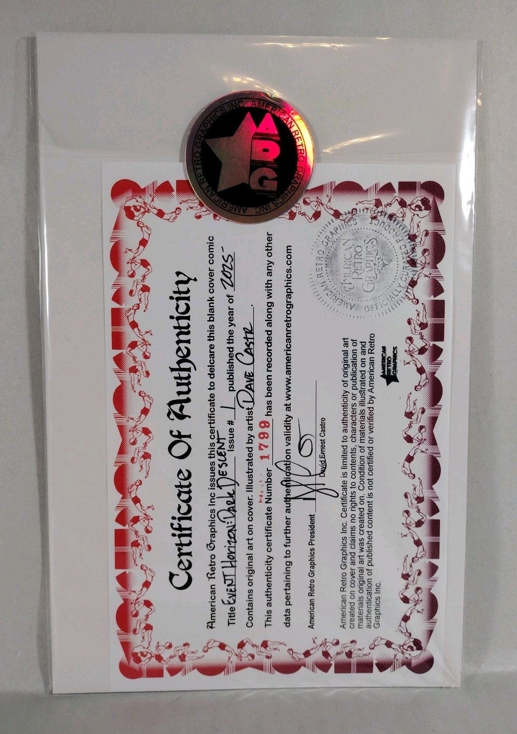 Event Horizon Dark Descent 1 (2025) IDW Sketch Cover Comic W Original DCastr Art