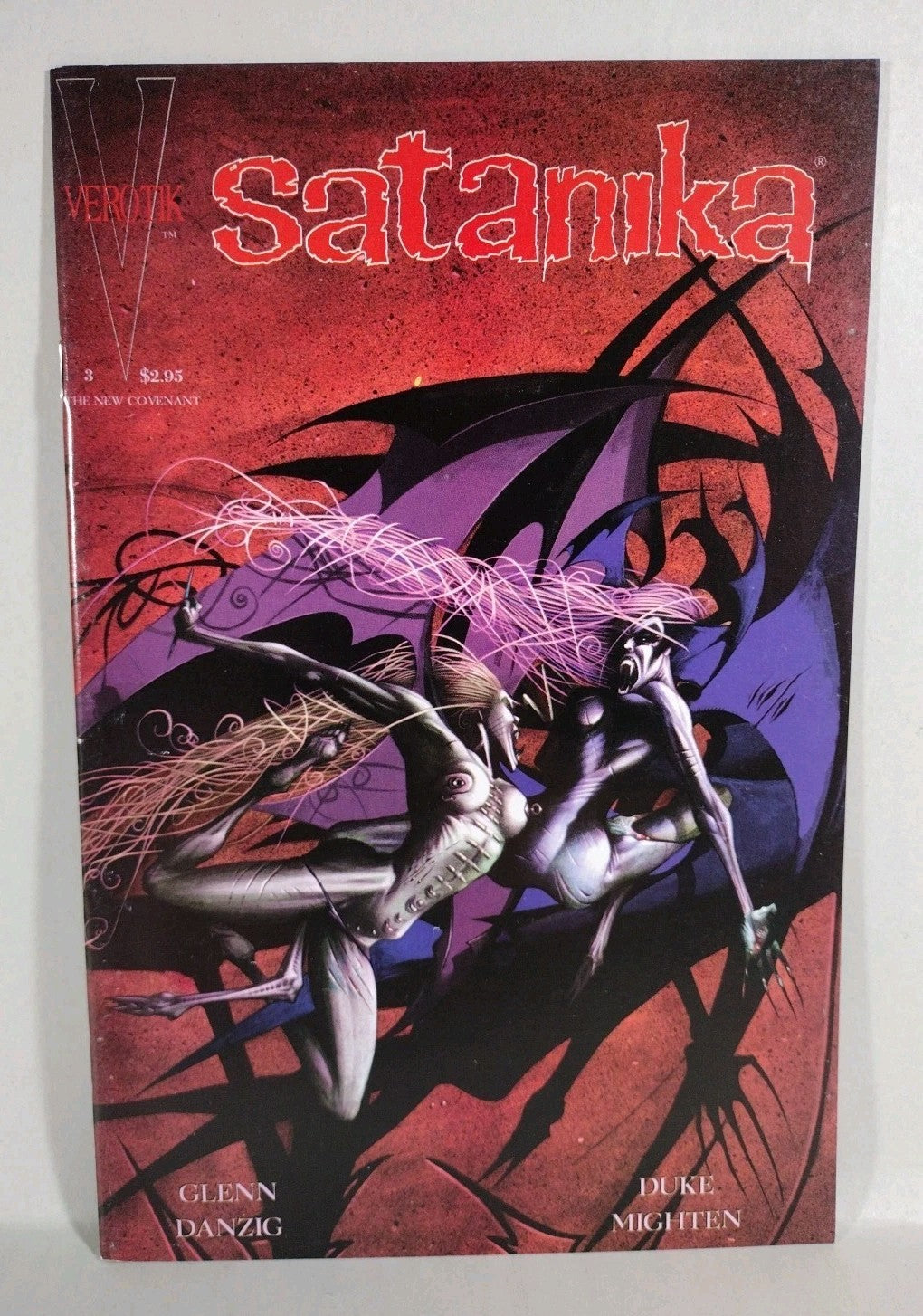 Satanika #3 (1995) Verotik Danzig Comic Martin Emond Duke Mighten Cover VF-NM
