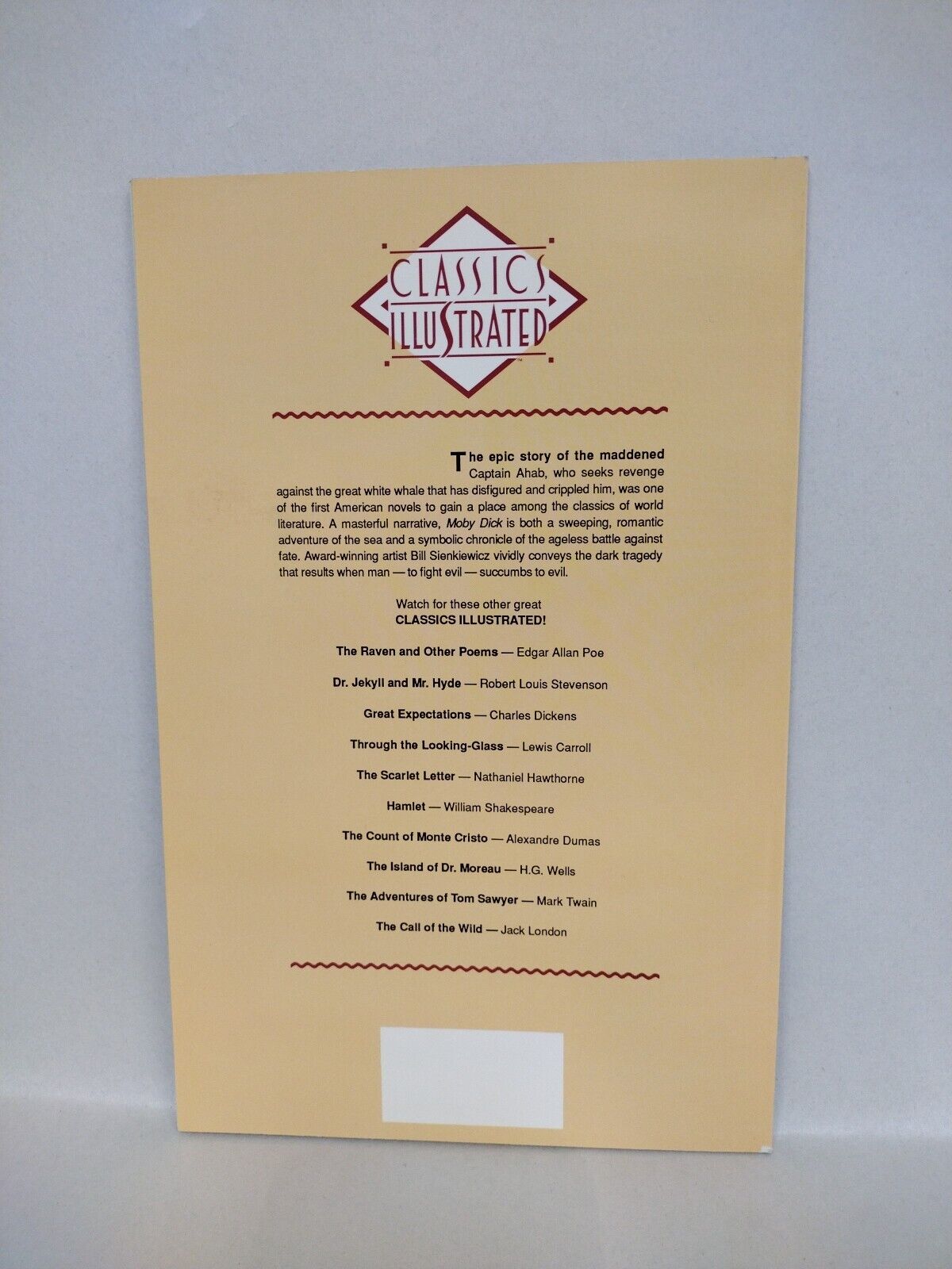 Classics Illustrated #4 (1990) Moby Dick Bill Sienkiwicz Herman Melville Comic