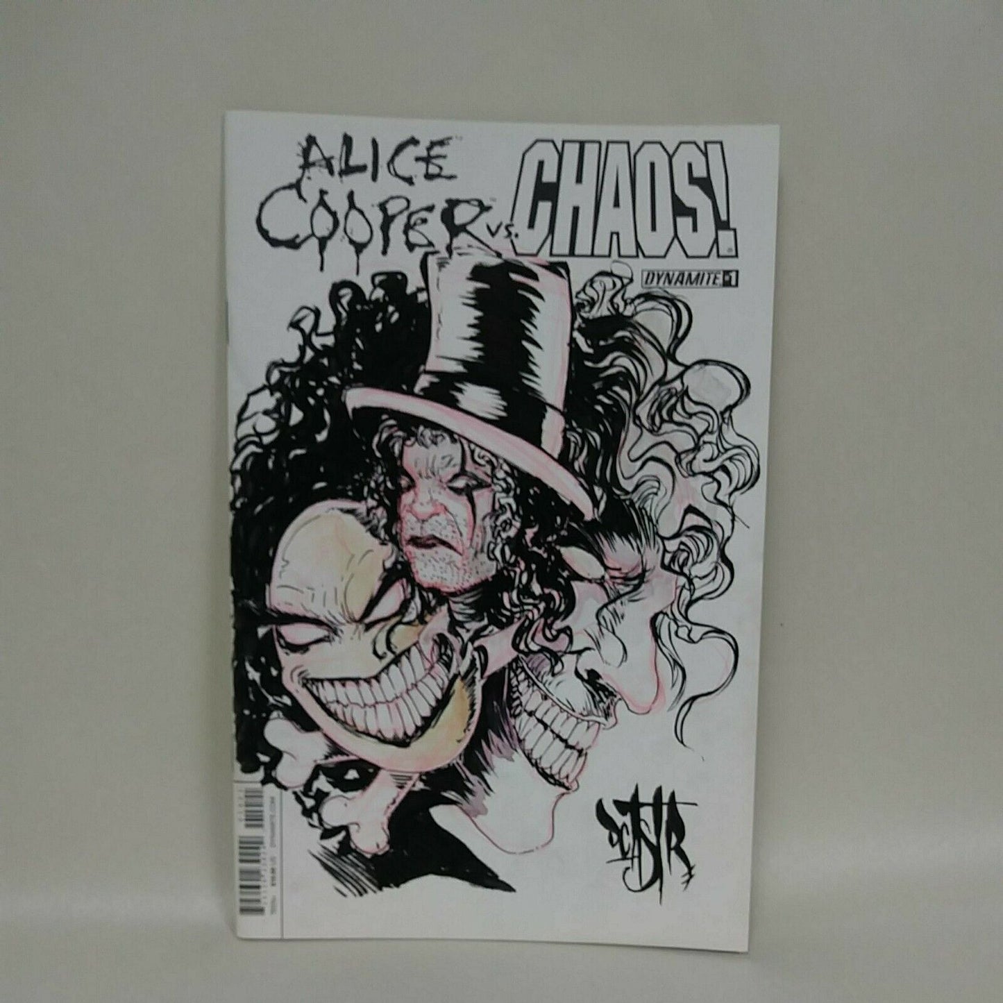 Alice Cooper vs. Chaos!  #1 (2015) Blank Cover Variant Comic Original Art 