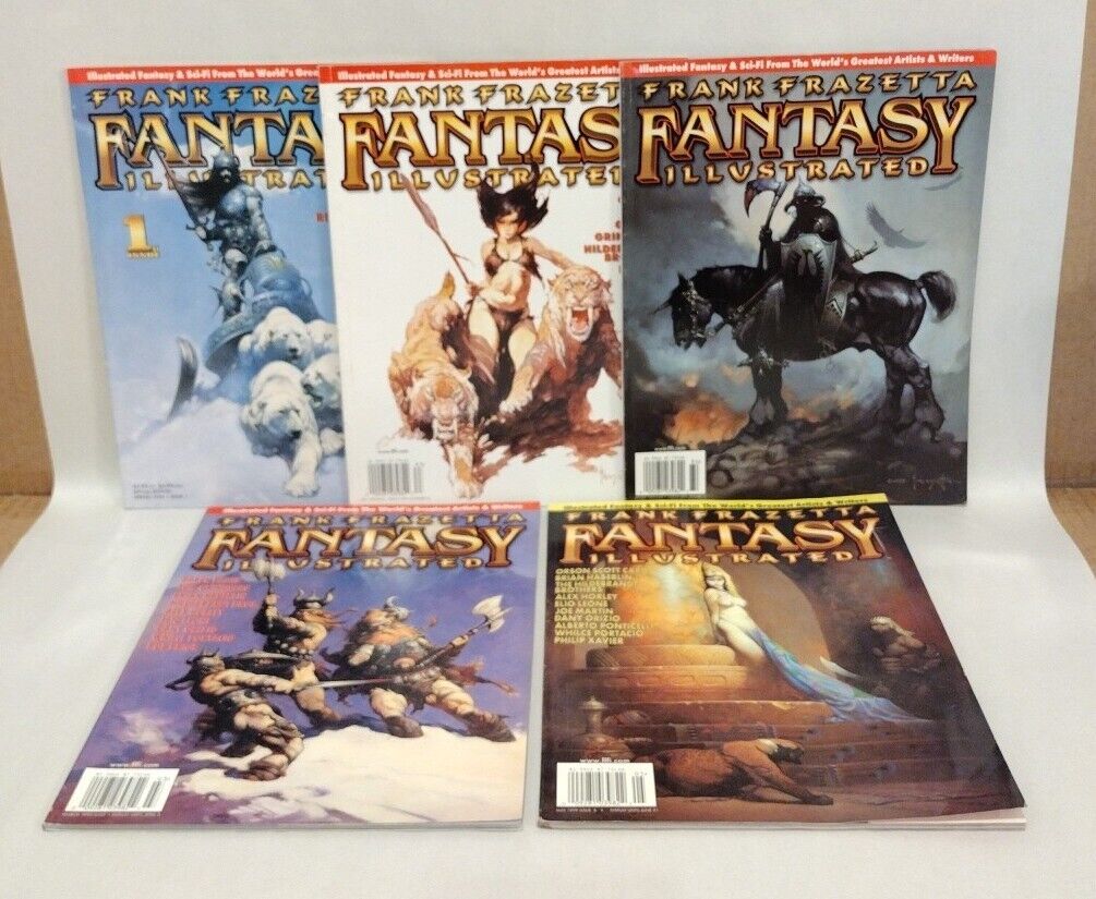 FRANK FRAZETTA FANTASY ILLUSTRATED Comic Magazine (1998) #1 3 4 5 6 