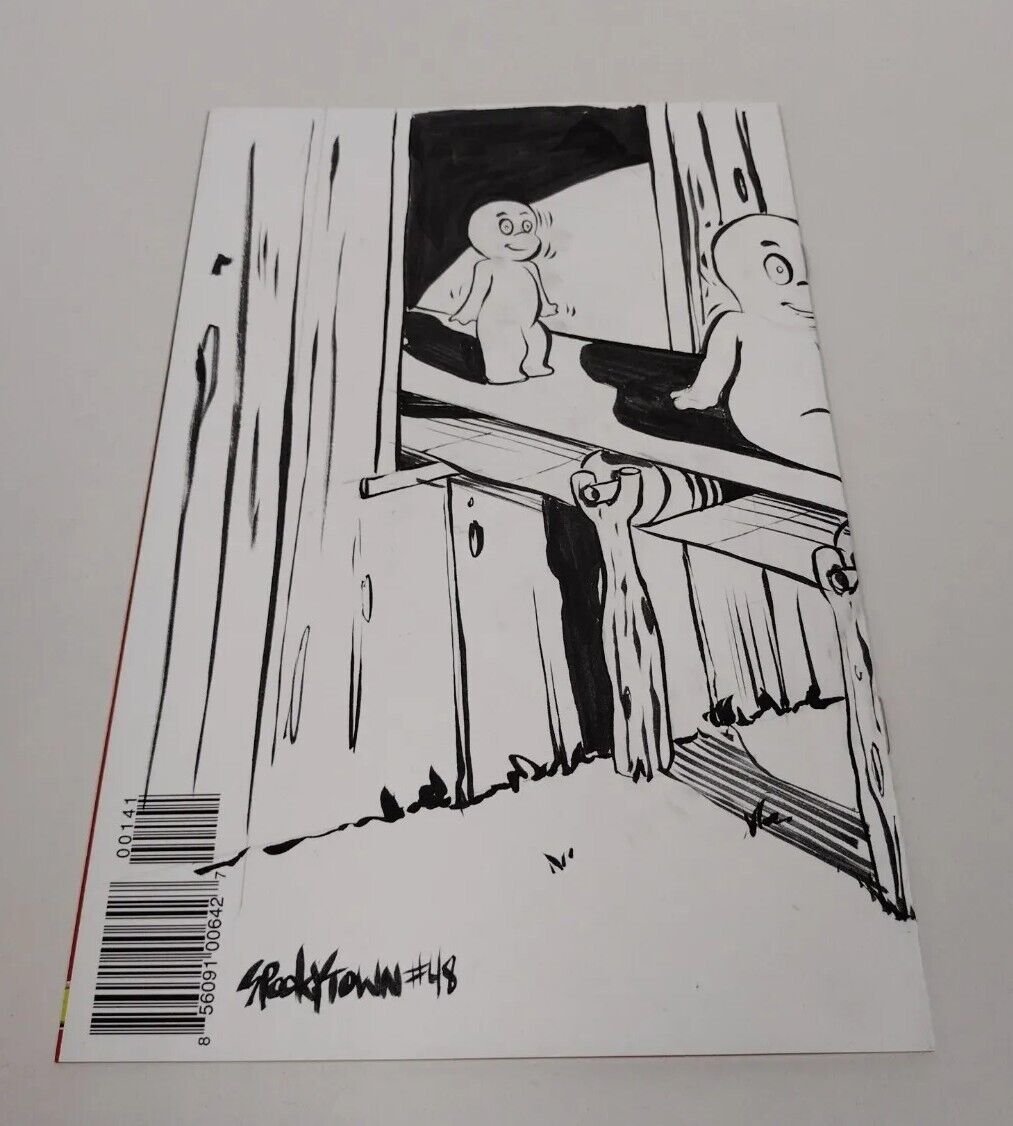 Casper's Ghost Land #1 Blank Cover AMP Comic Variant W Original Spooky Art ARG