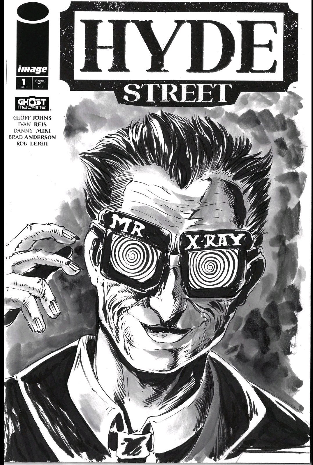 Hyde Street #1 (2024) Ghost Machine Sketch Cover Var Comic W Original DCastr Art