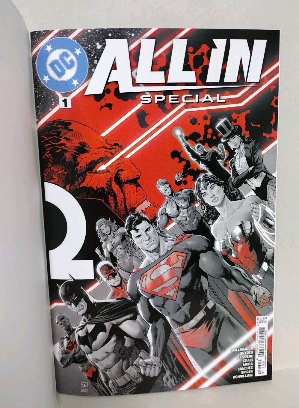 DC All In Special #1 (2024) Sketch Cover Comic W Original DCastr Deathstroke Art