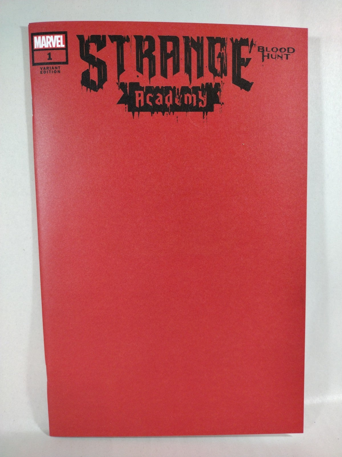 Strange Academy Blood Hunt #1 (2023) Marvel Comic Red Blank Sketch Variant Cover