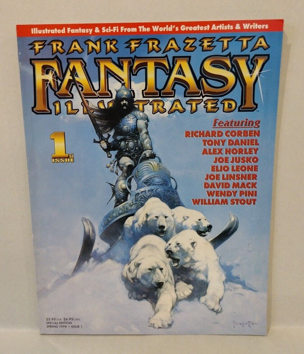 FRANK FRAZETTA Fantasy Illustrated 1 (1998) Comic Magazine Cover A Special Ed