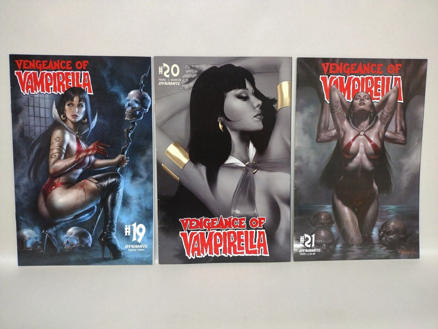 Vengeance Of Vampirella (2020) Dynamic Comic Lot Set #7-25 Lucio Parillo Covers