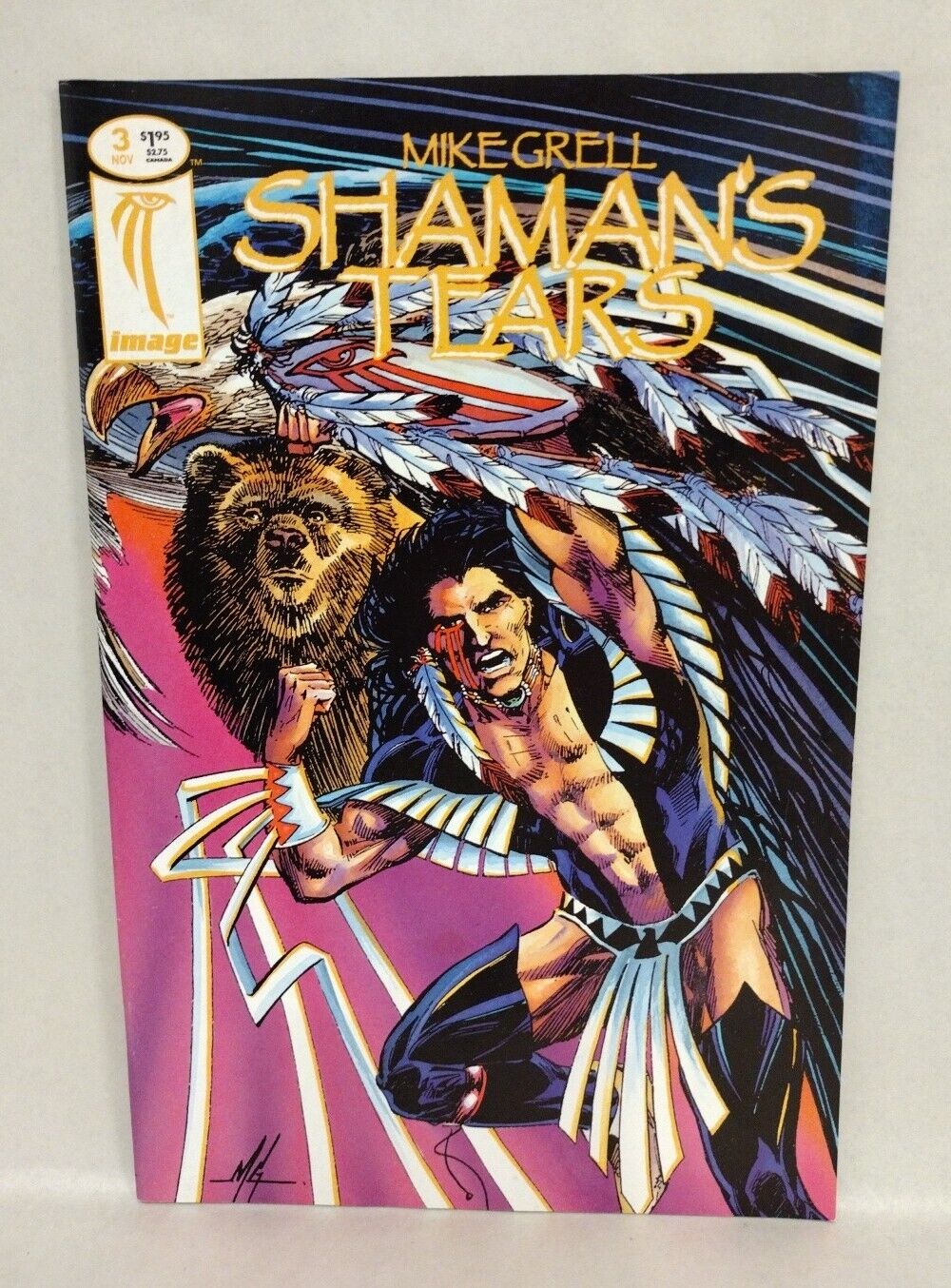 Mike Grell Shaman's Tears (1994) Image Comic Lot Set #3 4 5 6 7 Jon Sable X-Over