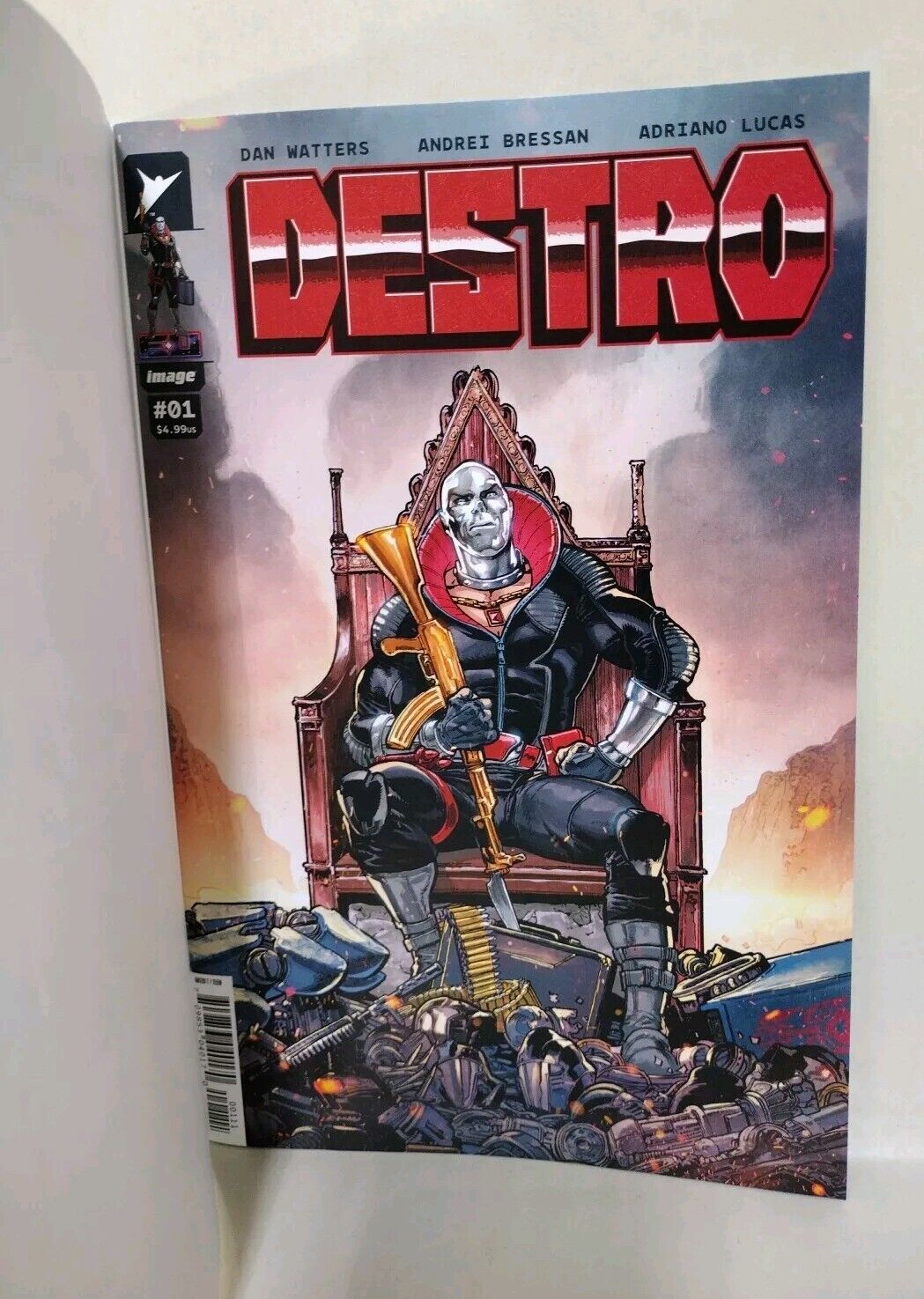 Destro #1 (2024) Image Skybound Comic Sketch Variant W Original Dave Castr Art