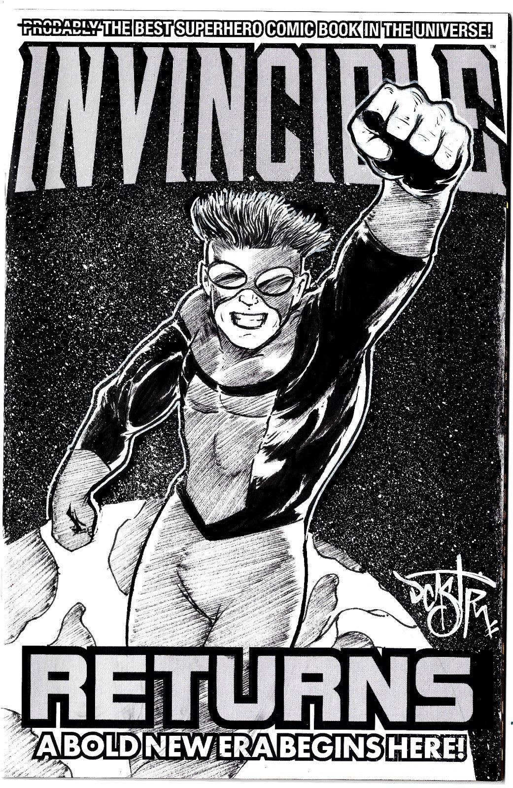 Invincible Returns #1 (2026) Image Comic Facsimile Sketch Cover W Original Art