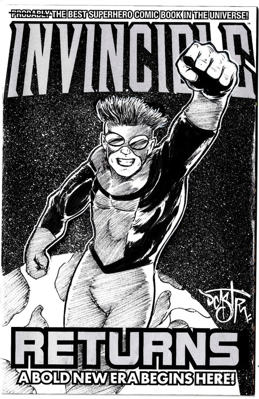 Invincible Returns #1 (2026) Image Comic Facsimile Sketch Cover W Original Art